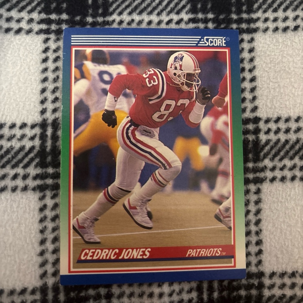 1990 Score - Cedric Jones #418 - Wide Receiver - New England Patriots